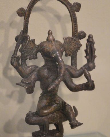 Four-armed Ganesha Antique Finish