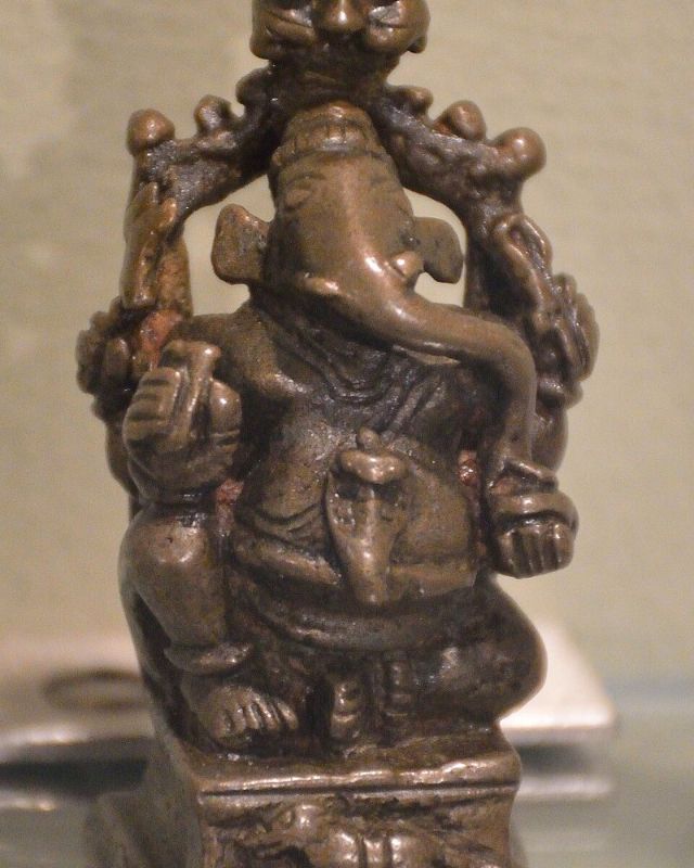 Seated Ganesha Brass Murti