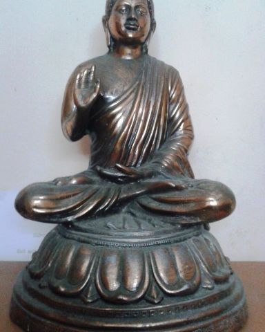 Meditating Buddha Brass Statue
