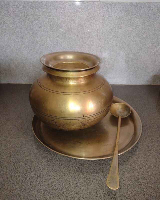 Brass Lota with Achamani