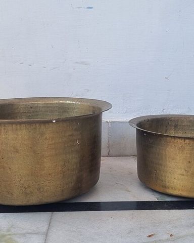 Brass Cooking Patila Set of 2